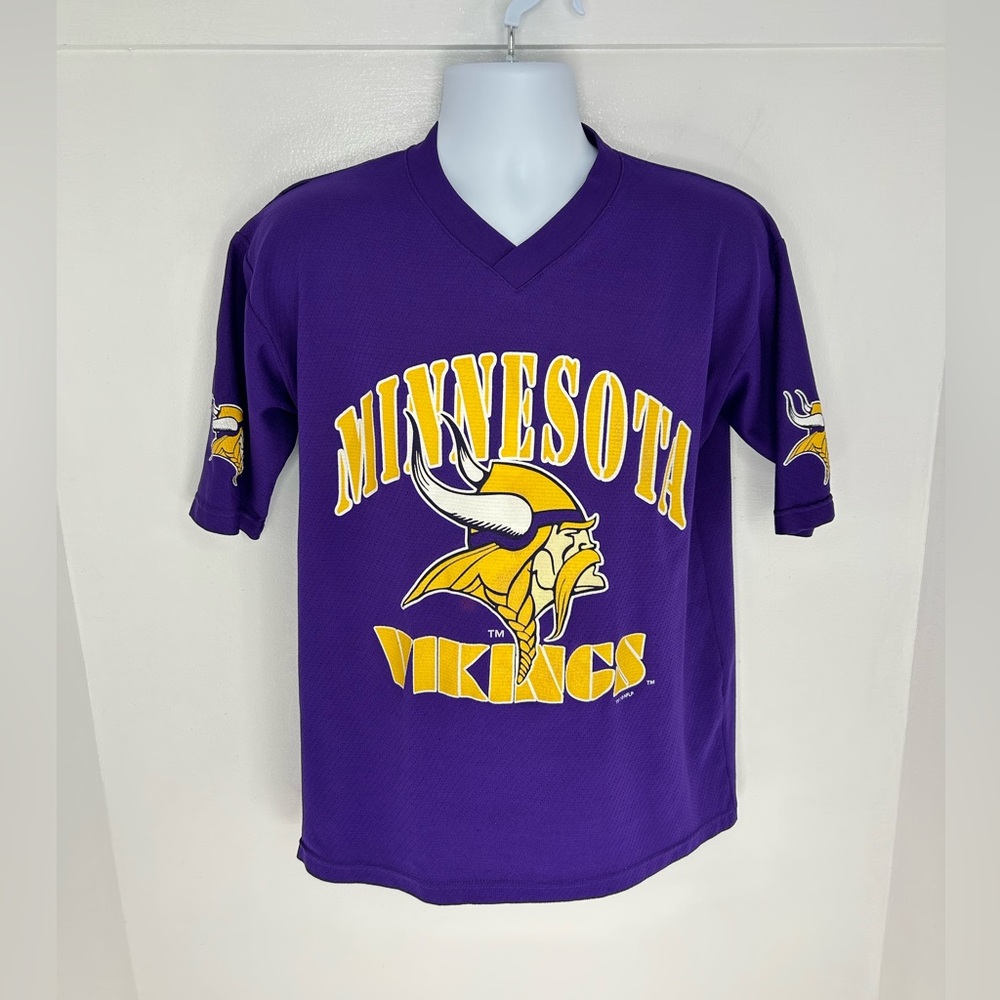 Vintage 90s Randy‎ Moss Minnesota Vikings Shirt Size Medium Sport Attack *READ - Picture 2 of 16